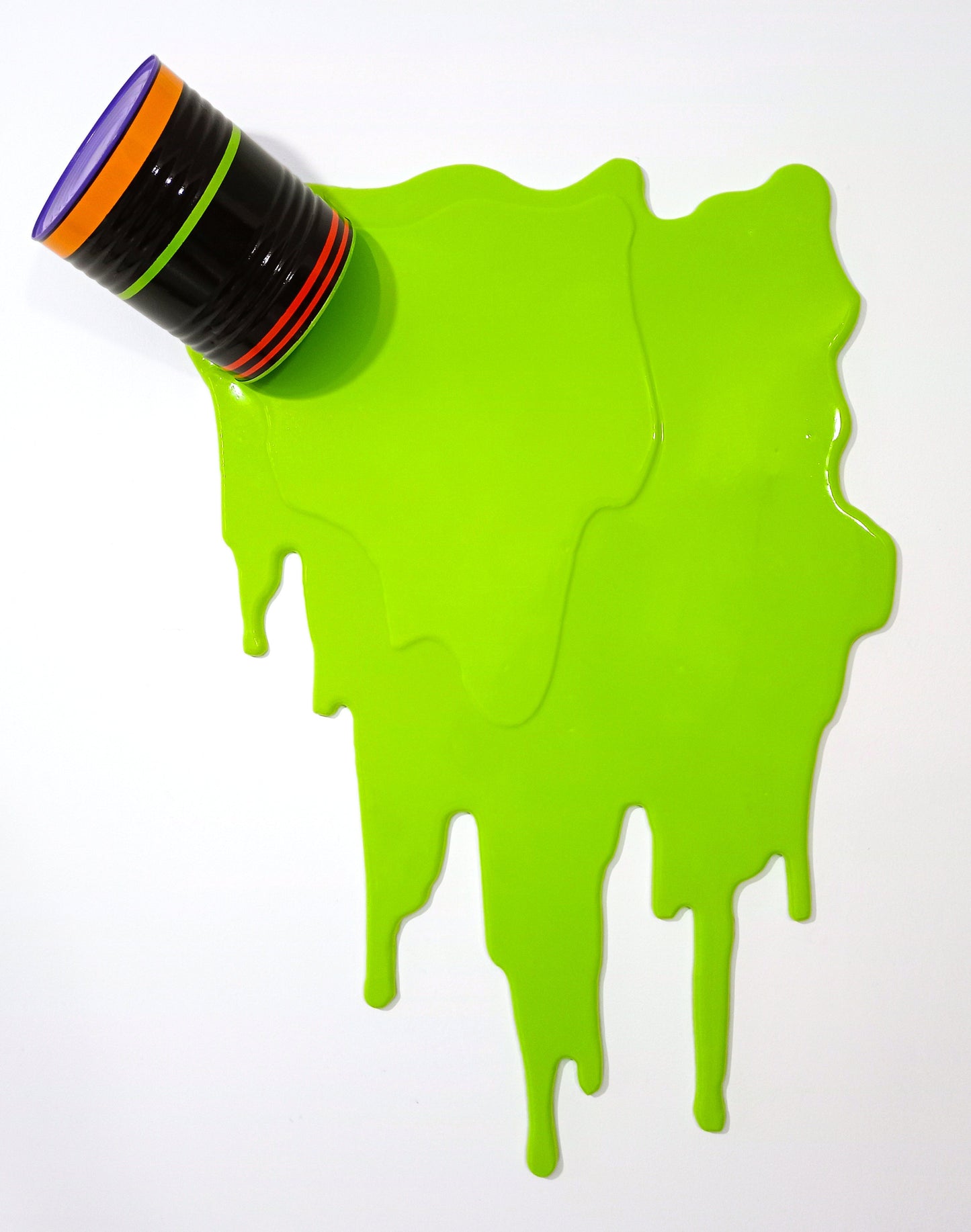 Untitled green from the series “Don't cry over spill painting”, 2022